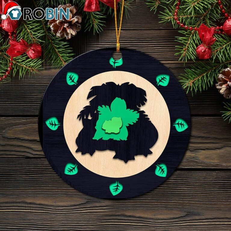 Bulbasaur Evolution Pokemon Circle Ornament – Christmas Decorations