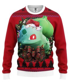 Bulbasaur Pokemon Noel Mc Ugly Christmas Sweatshirt