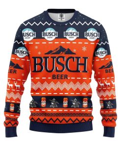 busch beer ugly christmas sweater 1 4t3MH