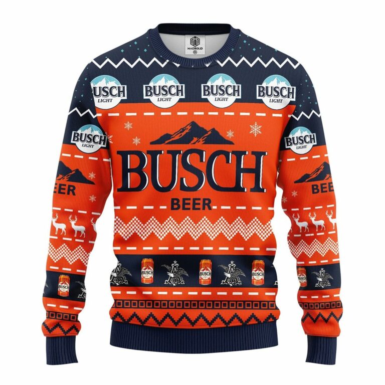Busch Beer Ugly Christmas Sweater