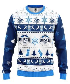 busch latte beer ugly christmas sweatshirt 1 dJGnl