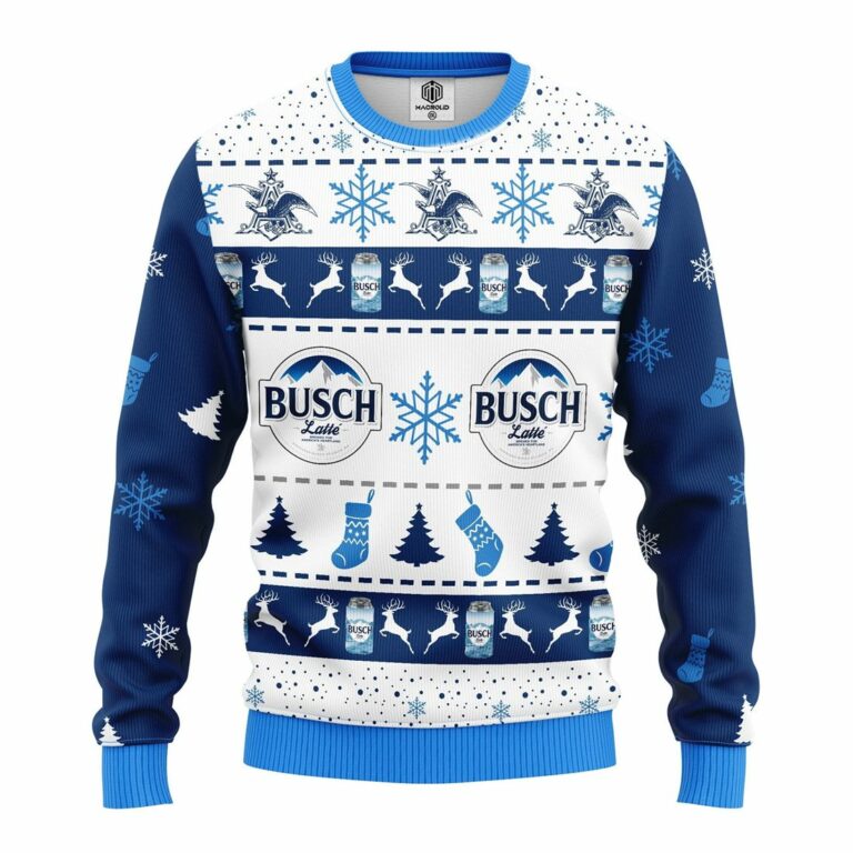 Busch Latte Beer Ugly Christmas Sweatshirt