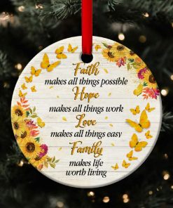 butterfly circle ornament faith makes all things possible 1 LoxSA