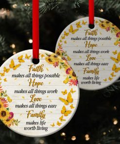 Butterfly Circle Ornament Faith Makes All Things Possible Butterfly Circle Ornament Faith Makes All Things Possible