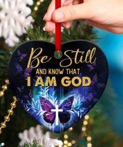 Butterfly Heart Ornament Believe In God Butterfly Heart Ornament Believe In God