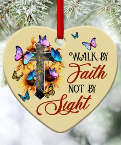 butterfly heart ornament for we walk by faith 1 schqW