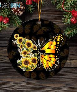 butterfly sun flower ornament christmas decorations 1 effwnc