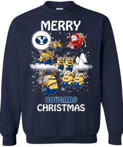 byu cougars minion ugly christmas sweatshirt 3 W91NA