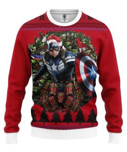 Captain America 1 Noel Mc Ugly Christmas Sweatshirt