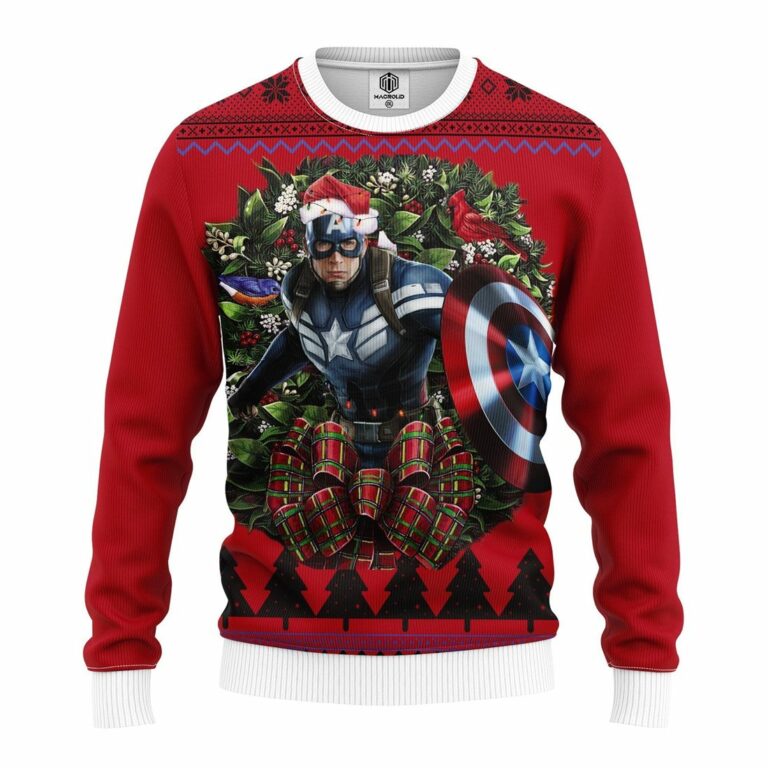 Captain America 1 Noel Mc Ugly Christmas Sweatshirt