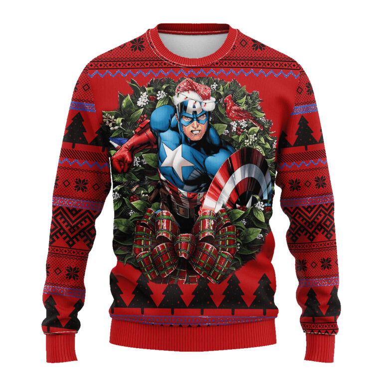 Captain America Noel Mc Ugly Christmas Sweater