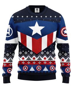 captain america ugly christmas sweatshirt 1 krtCC