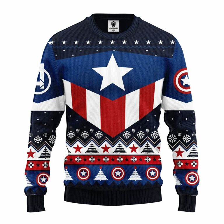 Captain America Ugly Christmas Sweatshirt