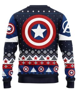 Captain America Ugly Christmas Sweatshirt Captain America Ugly Christmas Sweatshirt