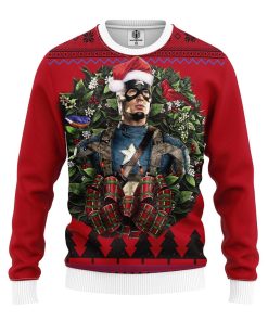Captain American Winter Soldier Noel Mc Ugly Christmas Sweatshirt