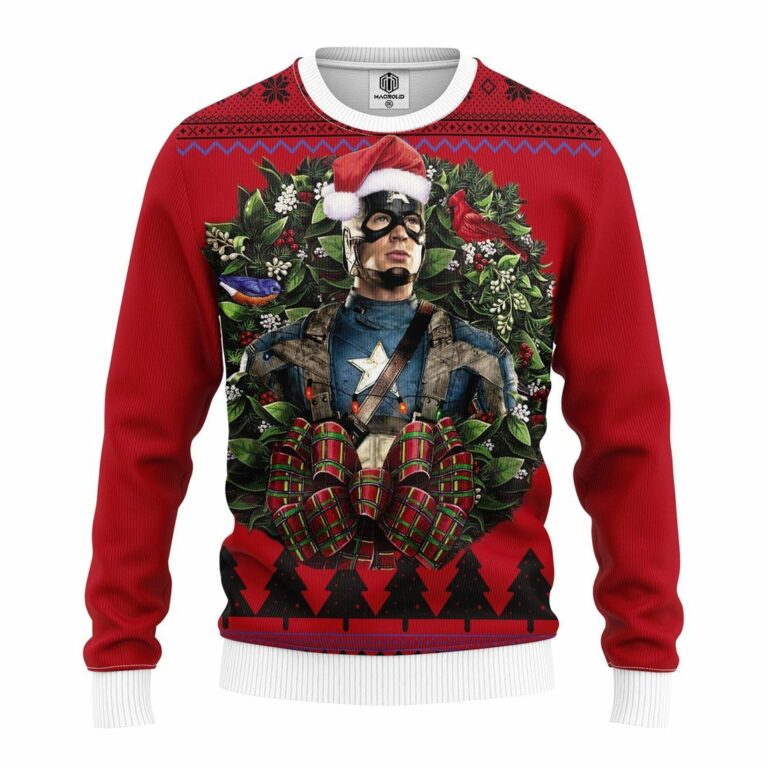Captain American Winter Soldier Noel Mc Ugly Christmas Sweatshirt