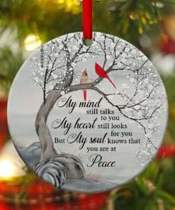 cardinal bird circle ornament you are at peace 1 11UuD