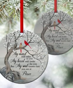Cardinal Bird Circle Ornament You Are At Peace Cardinal Bird Circle Ornament You Are At Peace