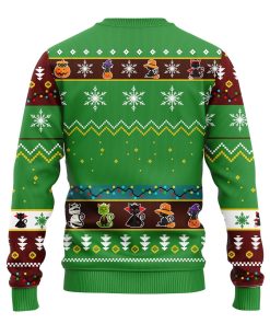 Cat Cute Witcher Noel Mc Ugly Christmas Green