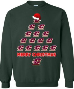 Central Michigan Chippewas Ugly Christmas Sweaters Merry Christmas Sweatshirt