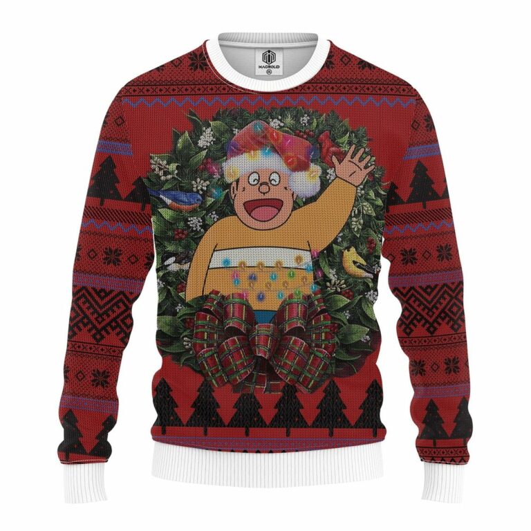 Chaien Doraemon Mc Ugly Christmas Sweatshirt