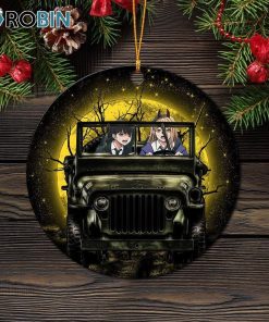Chainsaw Man Anime Funny Halloween Moonlight Ornament – Christmas Decorations Chainsaw Man Anime Funny Halloween Moonlight Ornament – Christmas Decorations