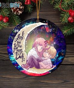 chainsaw man denji x power love you to the moon galaxy ornament christmas decorations 1 oroy7w