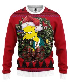 Charles Montgomery Burns Simpsons Mc Ugly Christmas Sweatshirt