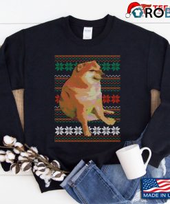Cheems Doge Meme Ugly Christmas Sweatshirt