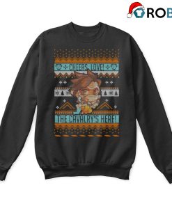 Cheer Love The Cavalrys Here Chibi Tracer Christmas Ugly Sweatshirts