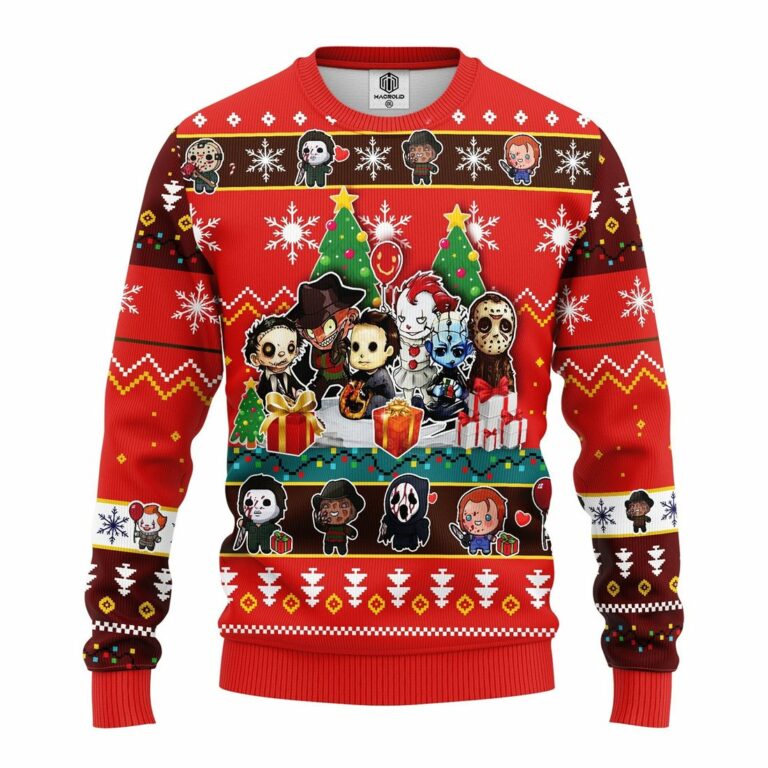 Chibi Horror Halloween Ugly Christmas Sweatshirt