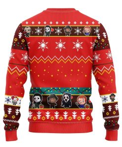 Chibi Horror Halloween Ugly Christmas Sweatshirt Chibi Horror Halloween Ugly Christmas Sweatshirt