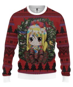 Chibi Lucy Fairy Tail Mc Ugly Christmas Sweater Chibi Lucy Fairy Tail Mc Ugly Christmas Sweater
