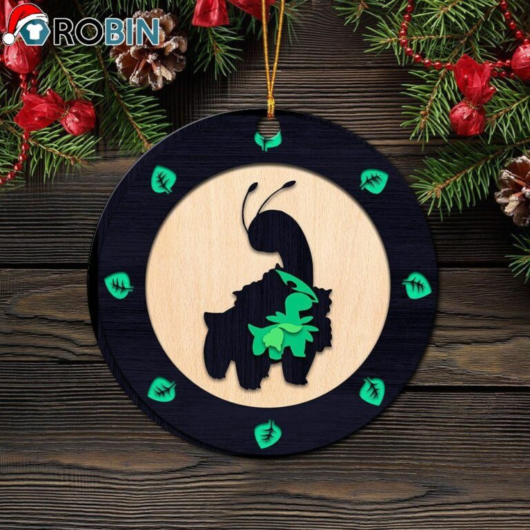Chikorita Evolution Pokemon Christmas Ornament