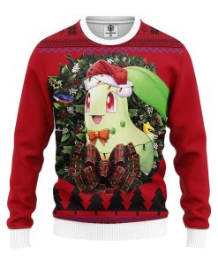 Chikorita Pokemon Mc Ugly Christmas Sweatshirt