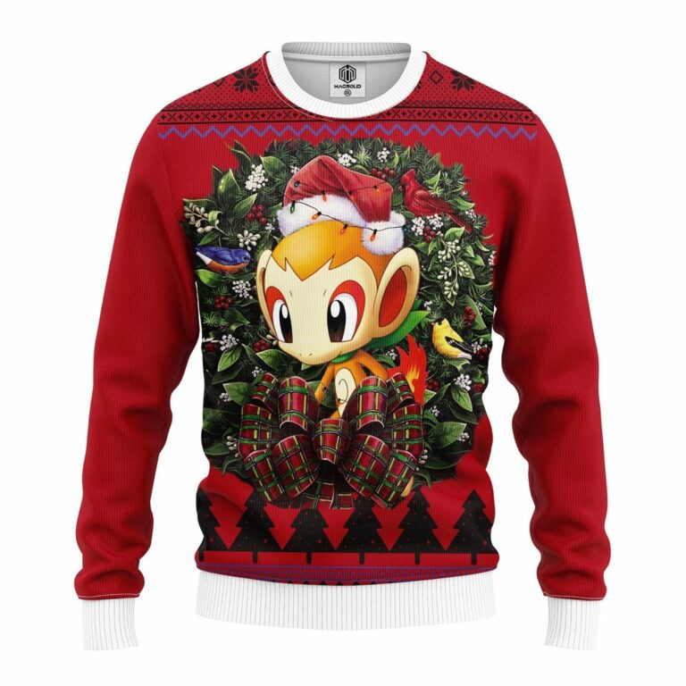 Chimchar Pokemon Noel Mc Ugly Christmas Sweater