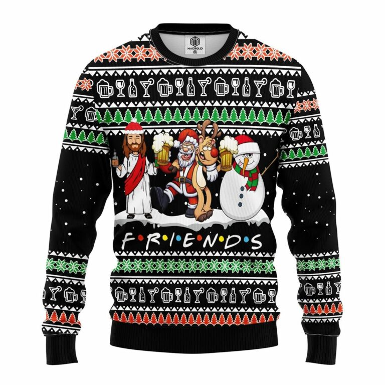 Christ Friends Ugly Christmas Sweatshirt