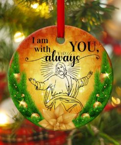 Christian Circle Ornament God Is Always Beside You Christian Circle Ornament God Is Always Beside You