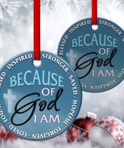 christian circle ornament god strengthens me 1 q6wKl