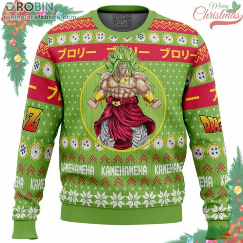 Christmas Broly Dragon Ball Z Ugly Christmas Sweater 