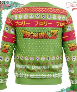christmas broly dragon ball z ugly christmas sweater 740 NTpbR