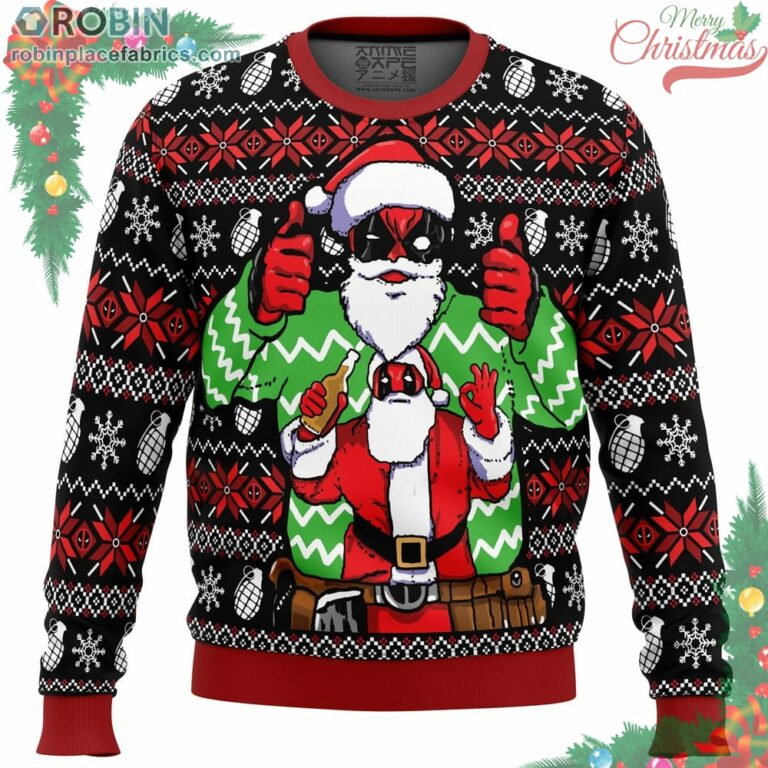 Christmas Deadpool Marvel Ugly Christmas Sweater