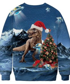 Christmas Dinosaur Christmas Ugly Sweatshirt, Sweater