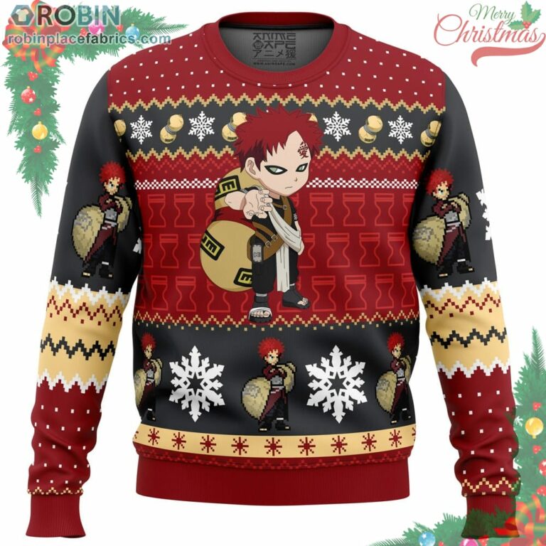 Christmas Gaara Naruto Ugly Christmas Sweater