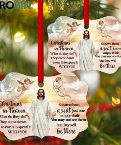 Christmas In Heaven – Loving Angels And Jesus Ornament Christmas In Heaven – Loving Angels And Jesus Ornament