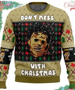 christmas in texas leatherface ugly christmas sweater 208 GW0gl