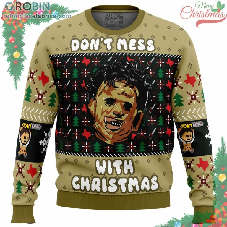 Christmas In Texas Leatherface Ugly Christmas Sweater