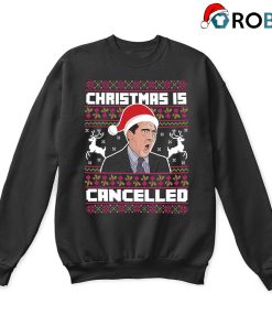 Christmas Is Cancelled Michael Scott The Office Ugly Sweatshirt