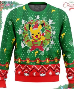 christmas pikachu pokemon ugly christmas sweater 202 k3mnU