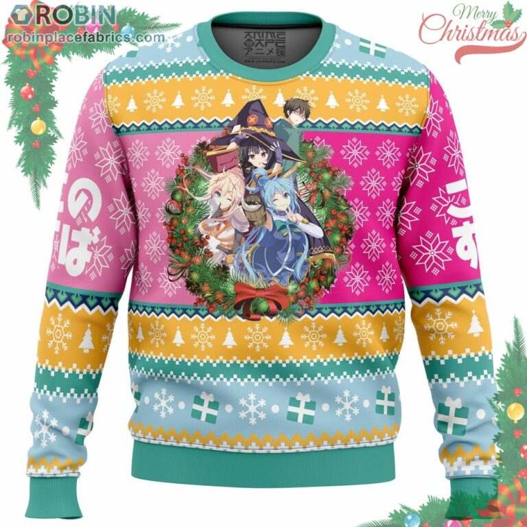 Christmas Spirit Konosuba Ugly Christmas Sweater